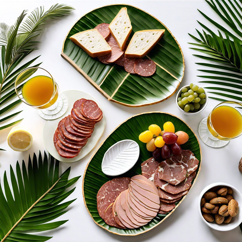 palm leaf plates