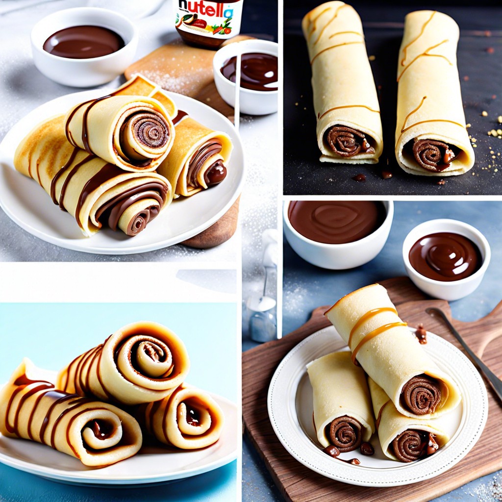 pancake roll ups with nutella