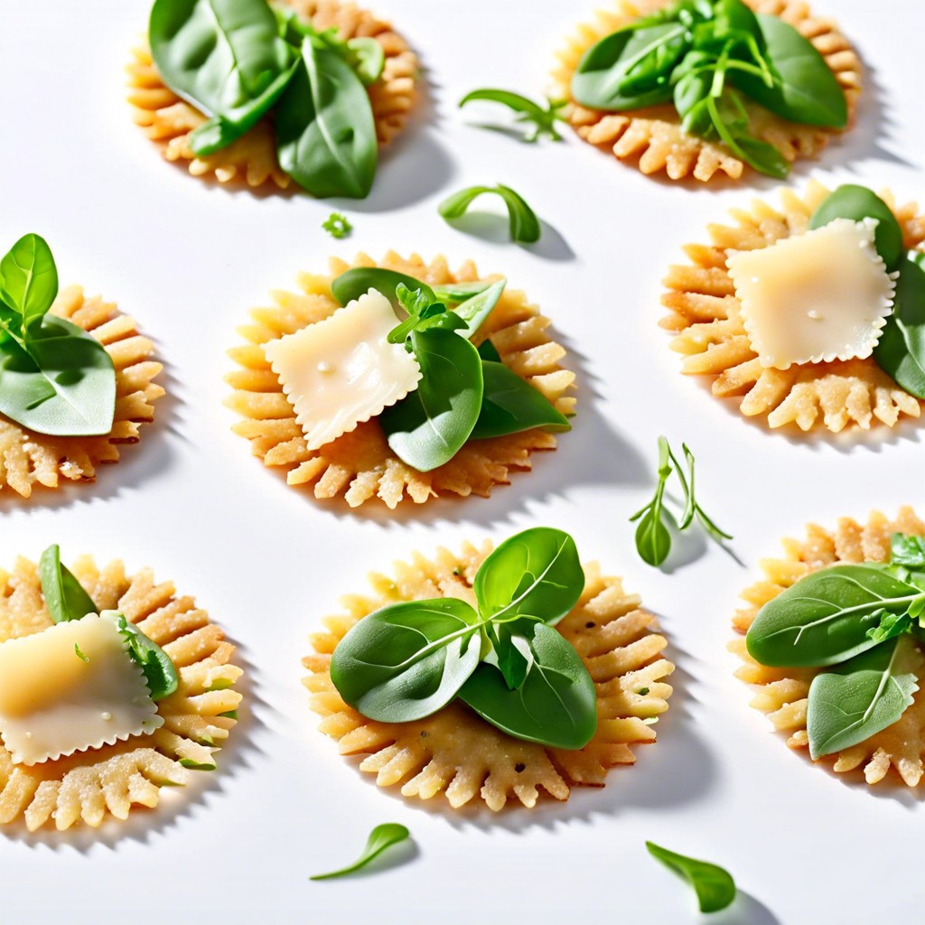 parmesan crisps with arugula