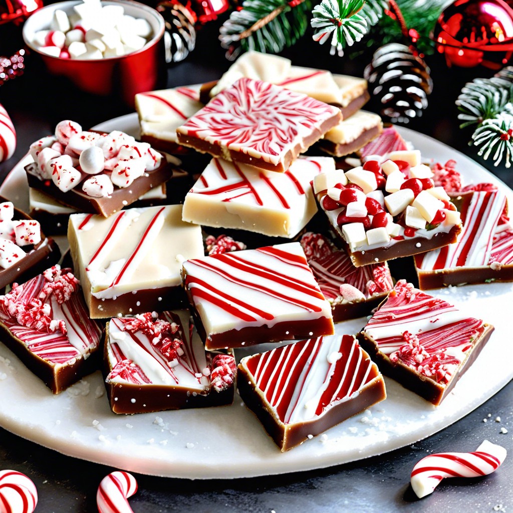 peppermint bark squares