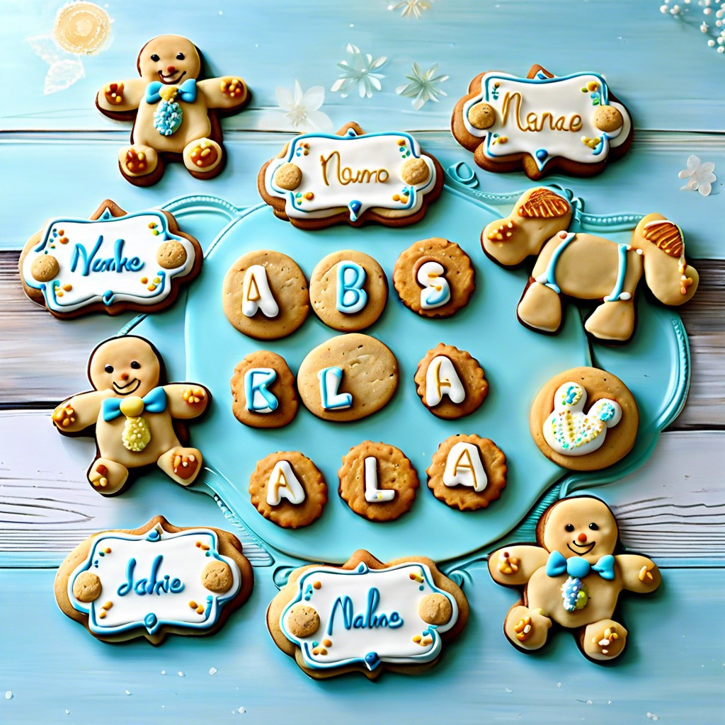 personalized baby name cookies