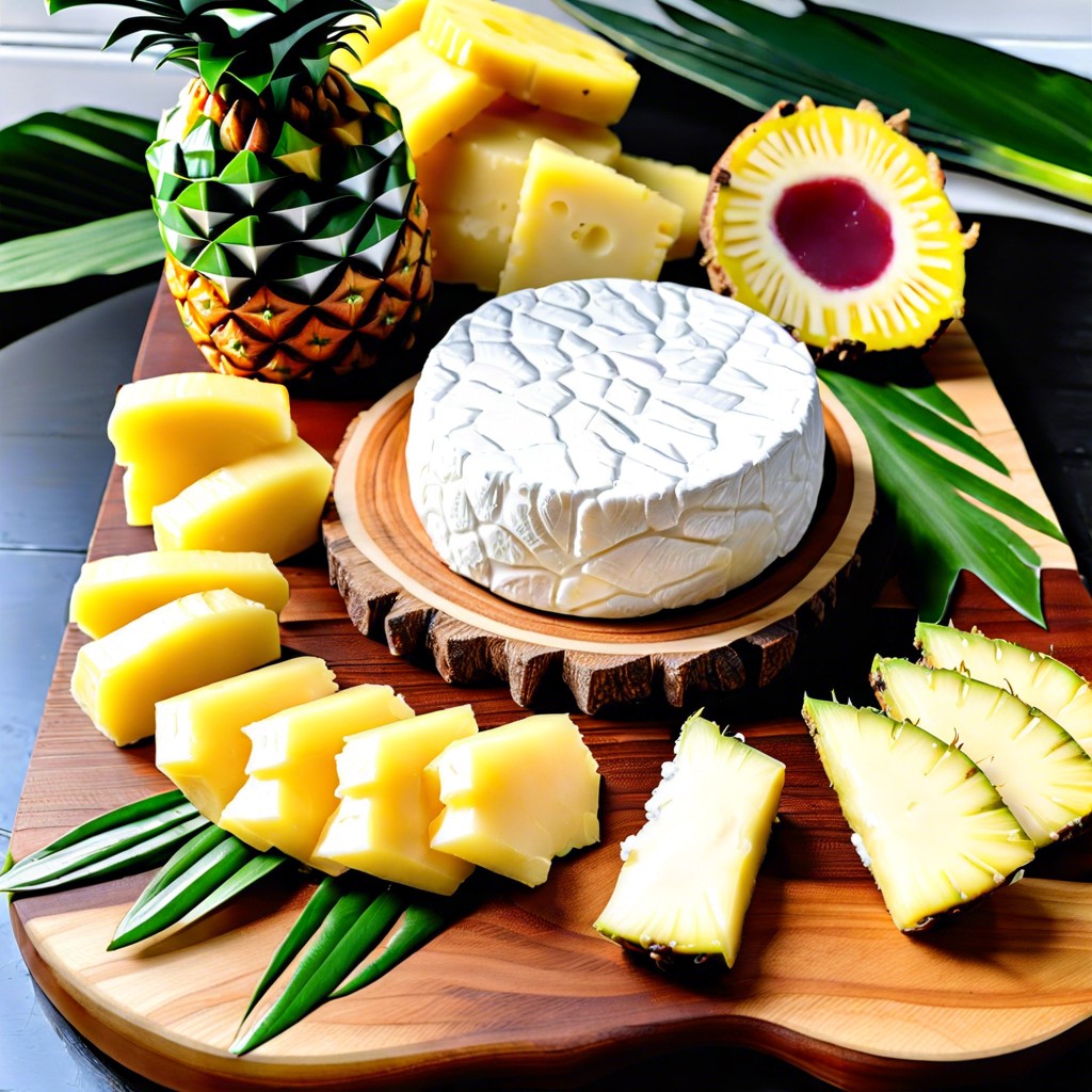 pineapple infused goat cheese