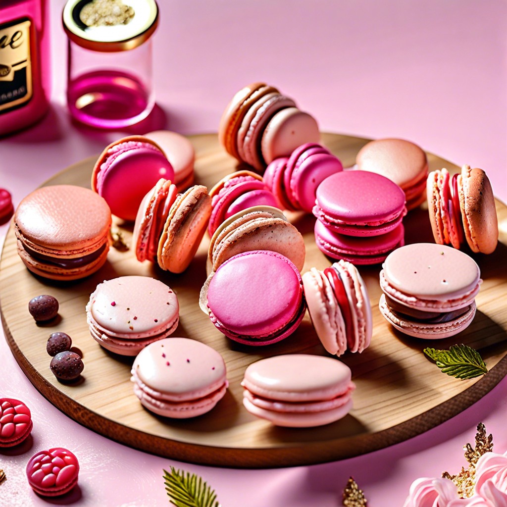 pink macarons