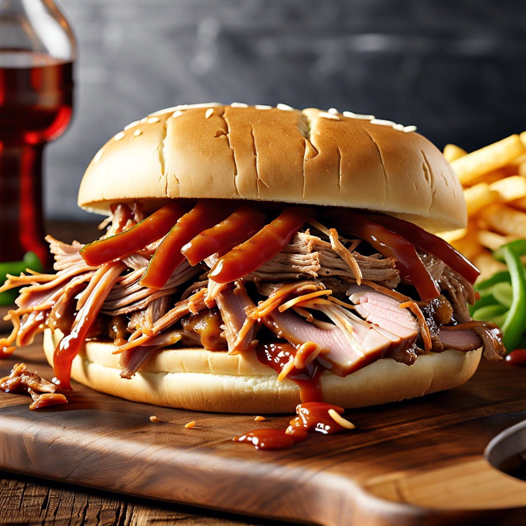 pulled pork bbq sandwich