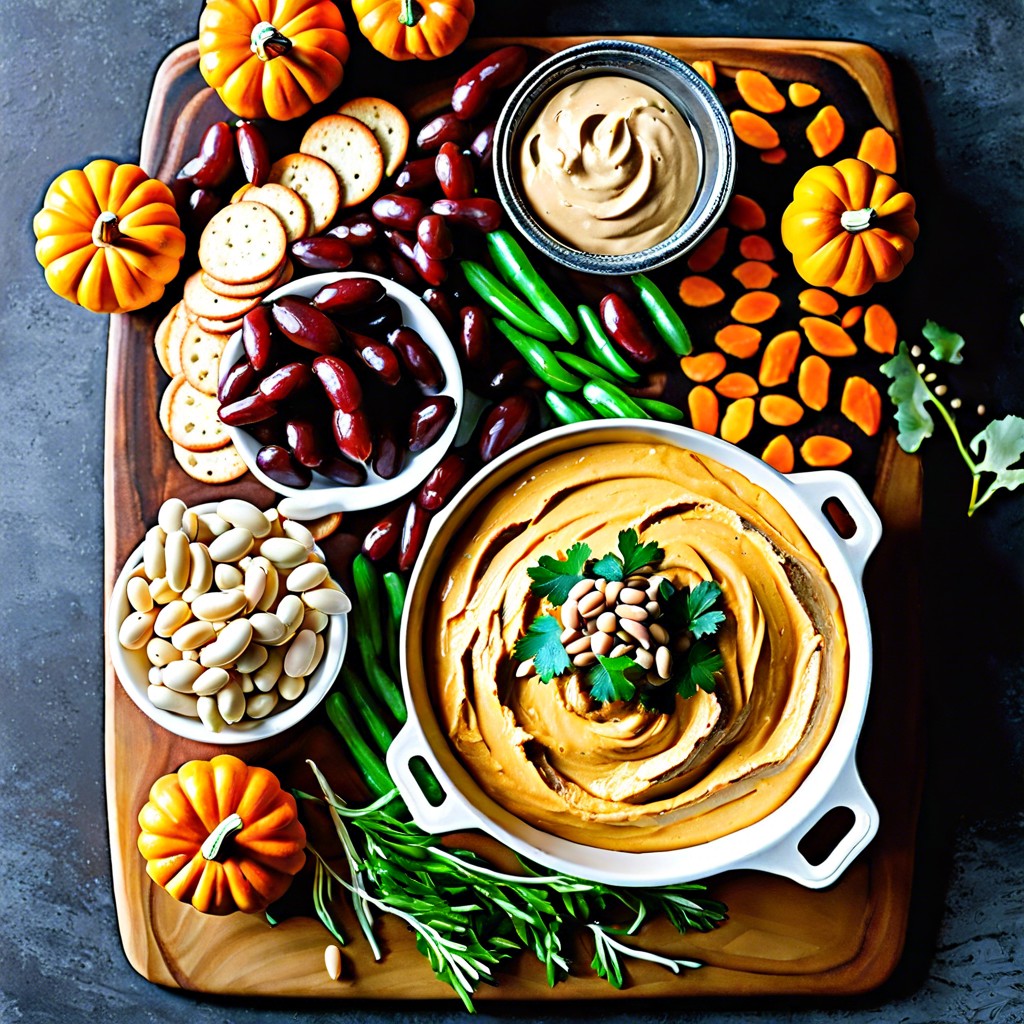 pumpkin and white bean dip