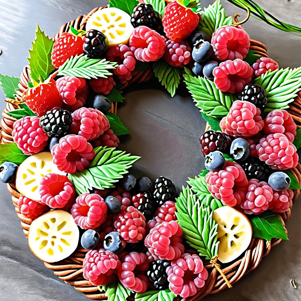 raspberry wreaths