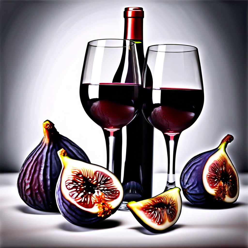 red wine soaked figs