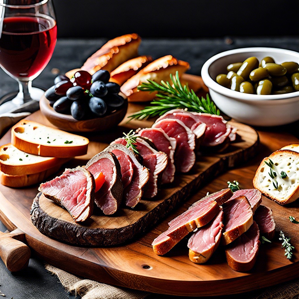 roast beef crostini with horseradish sauce