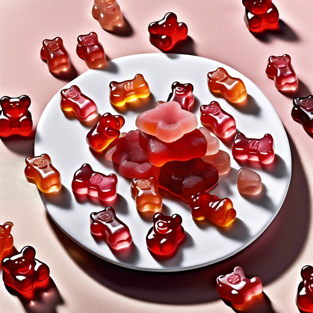 rose infused gummy bears