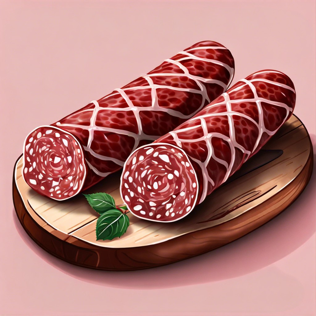 rose shaped salami