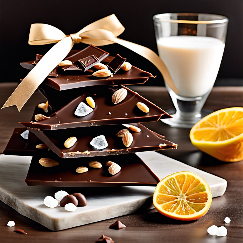 sea salt dark chocolate bark