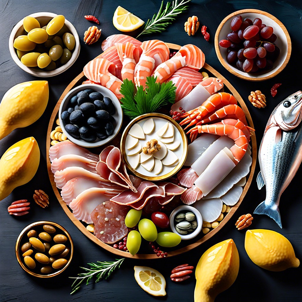 seafood lovers charcuterie board