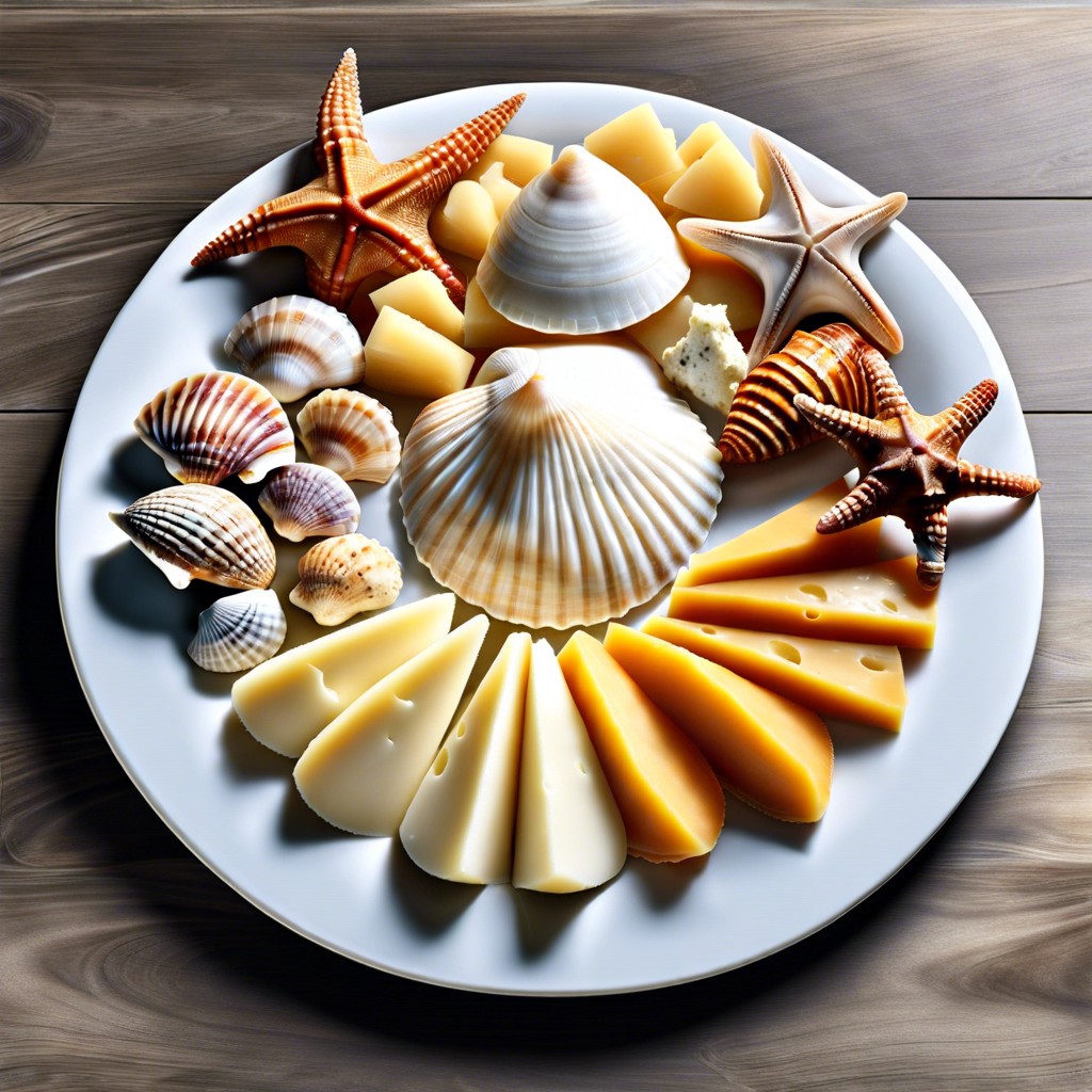 seashell shaped cheeses