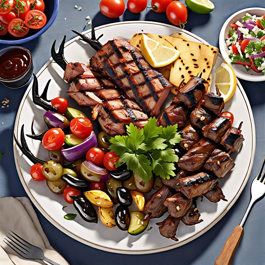 sizzling greek bbq souvlaki