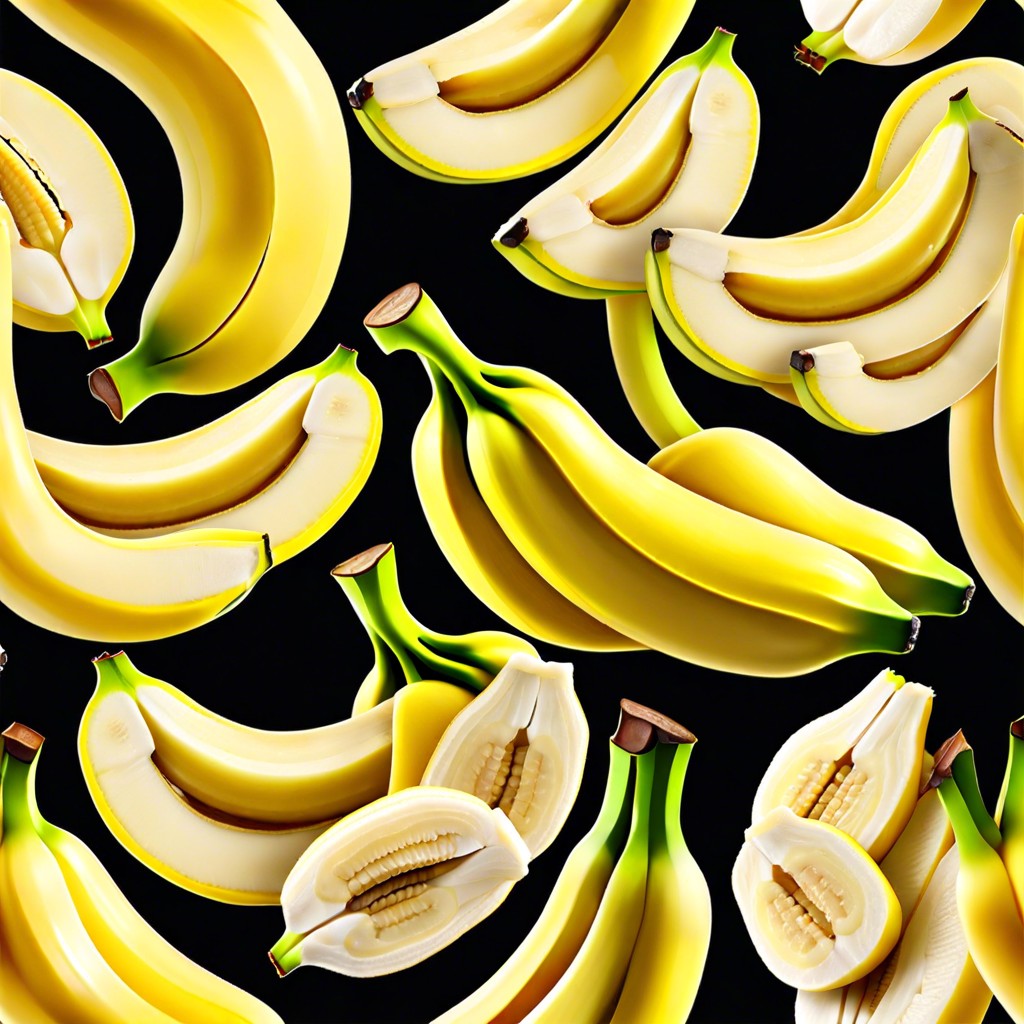 sliced bananas