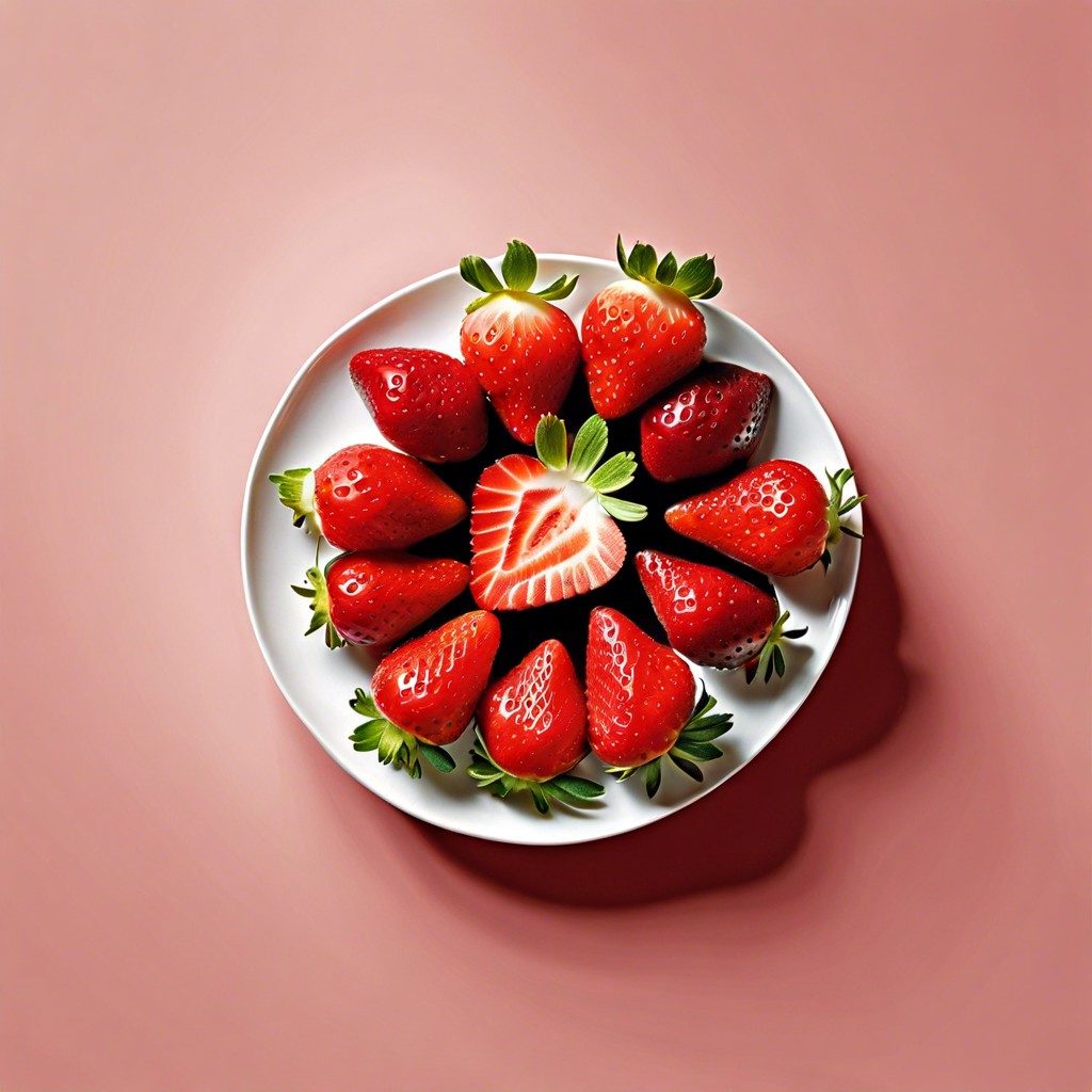 sliced strawberries