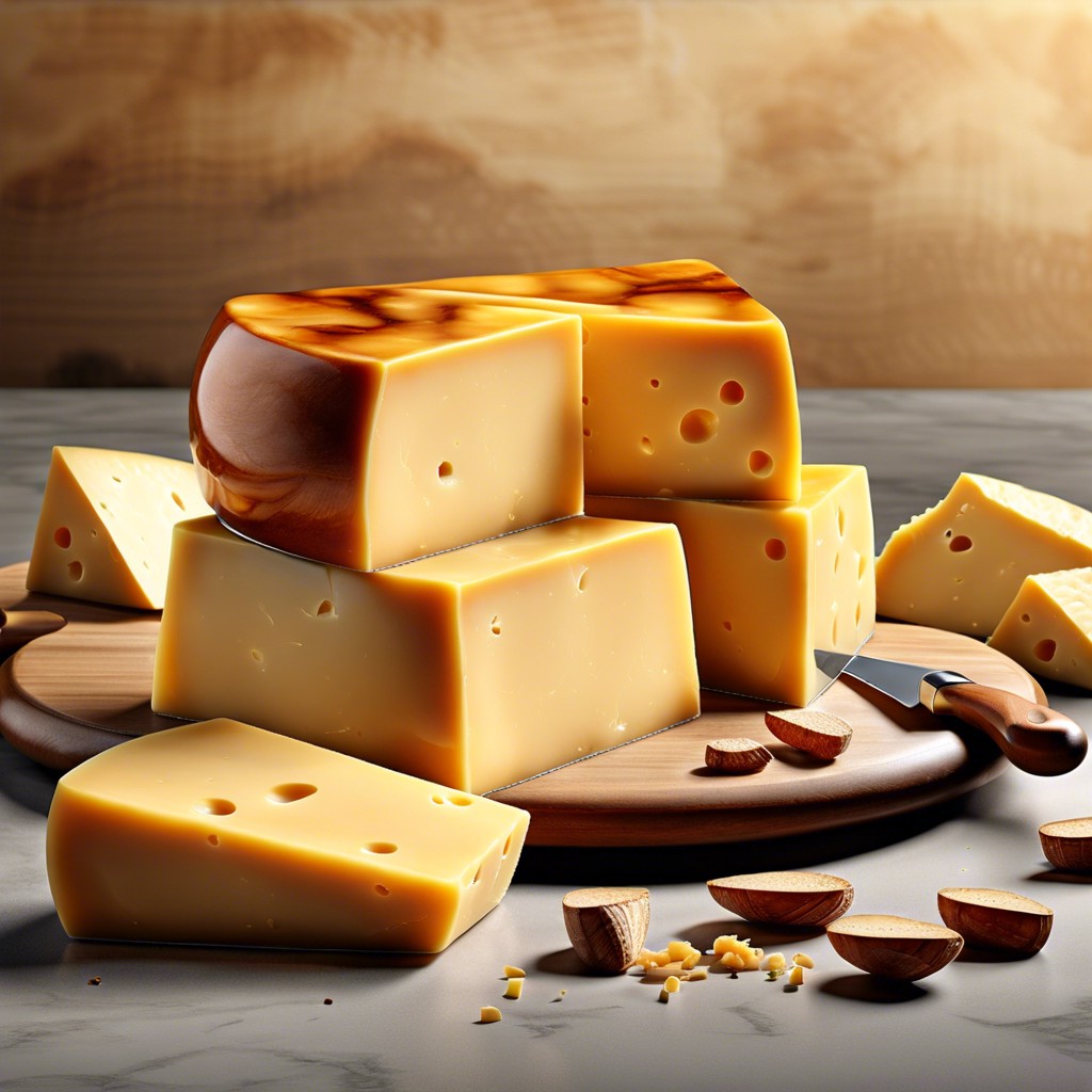 smoked gouda cheese blocks