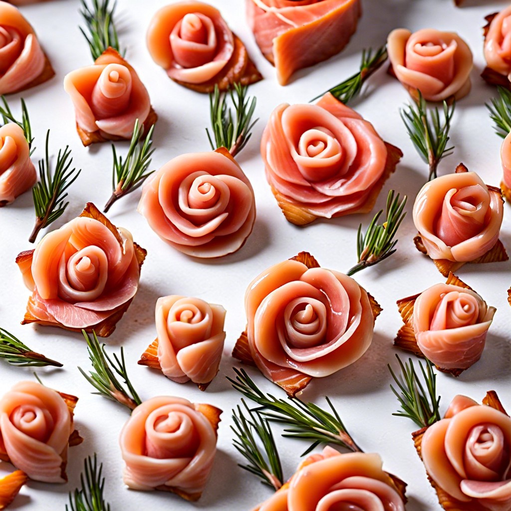 smoked salmon roses