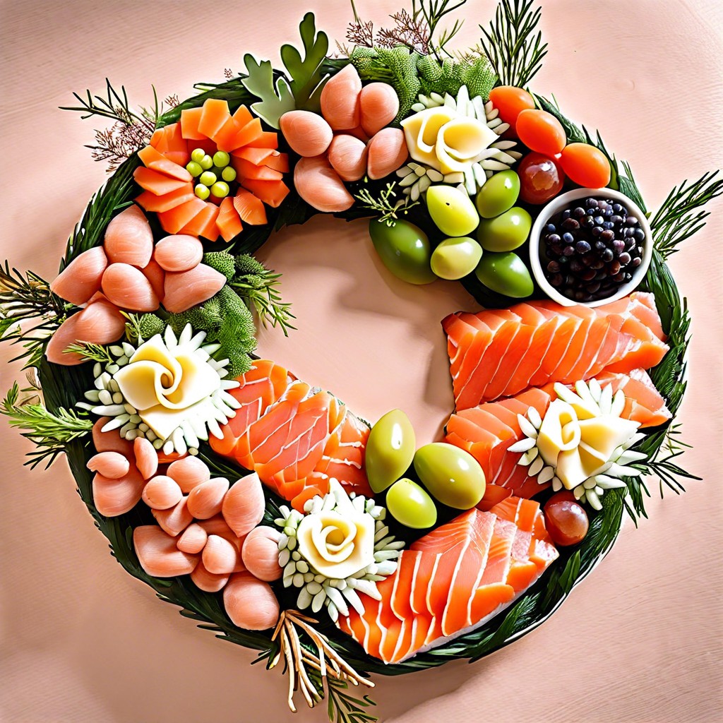 smoked salmon wreath