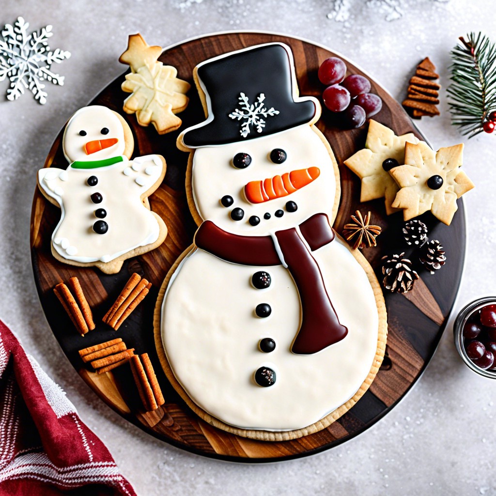 snowman shaped cookies