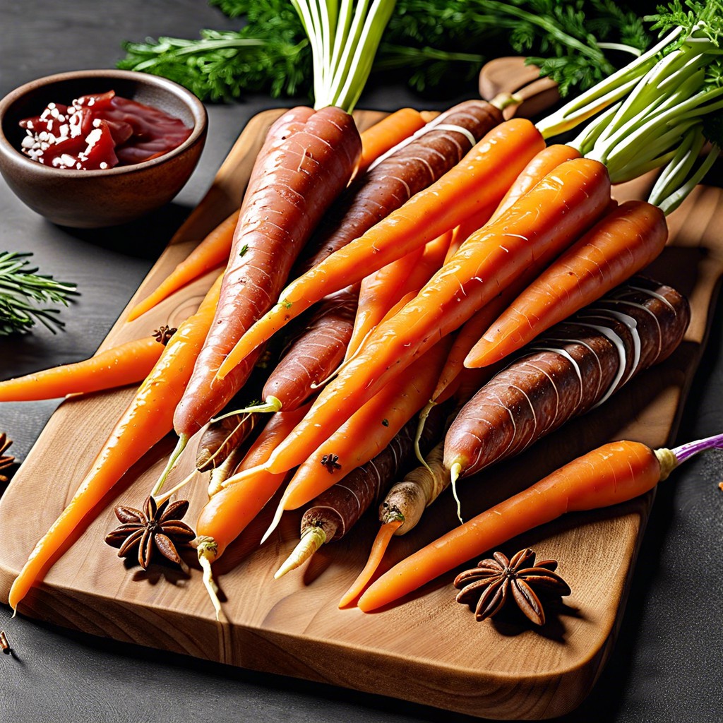 spiced orange carrots