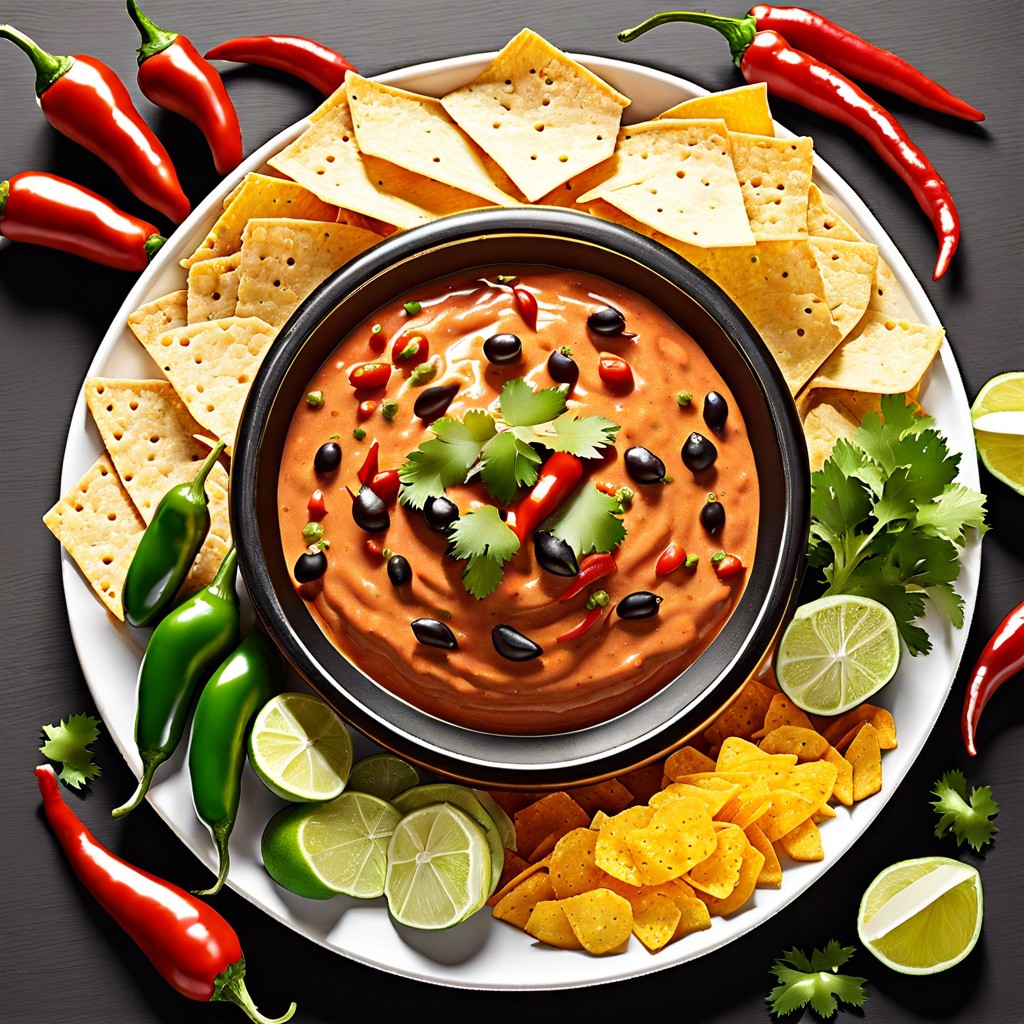 spicy fiesta dip board