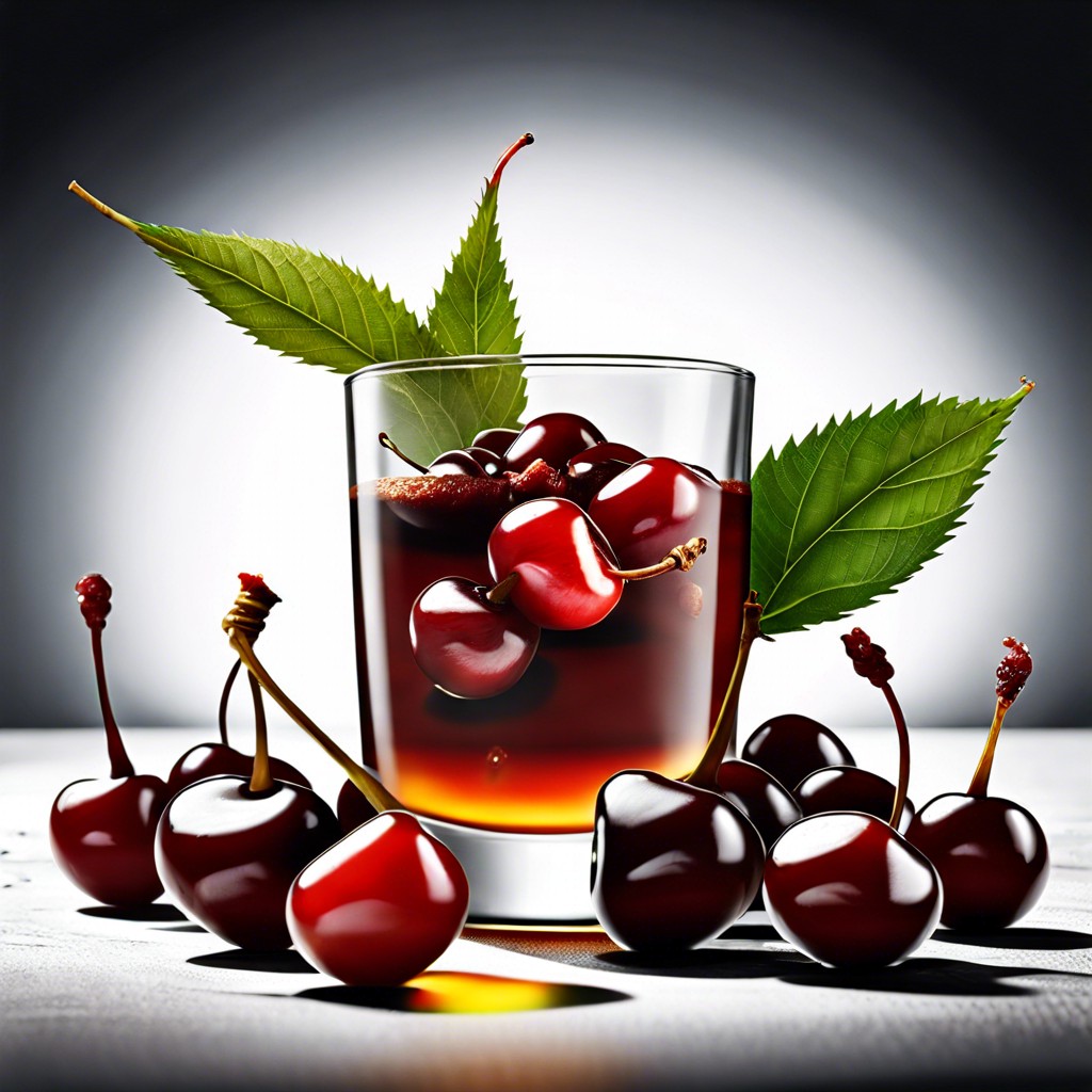 spicy rum soaked cherries