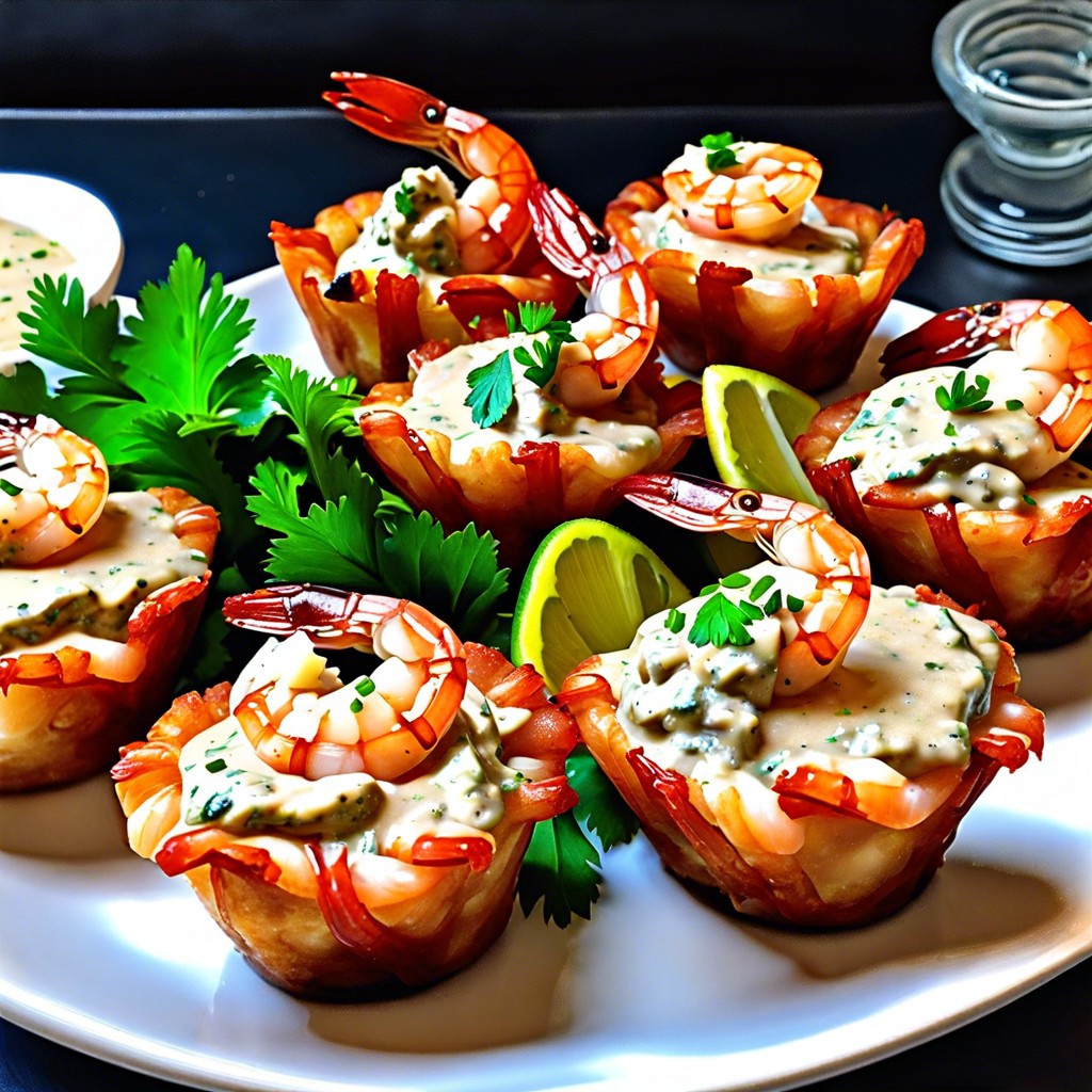 spicy shrimp remoulade cups