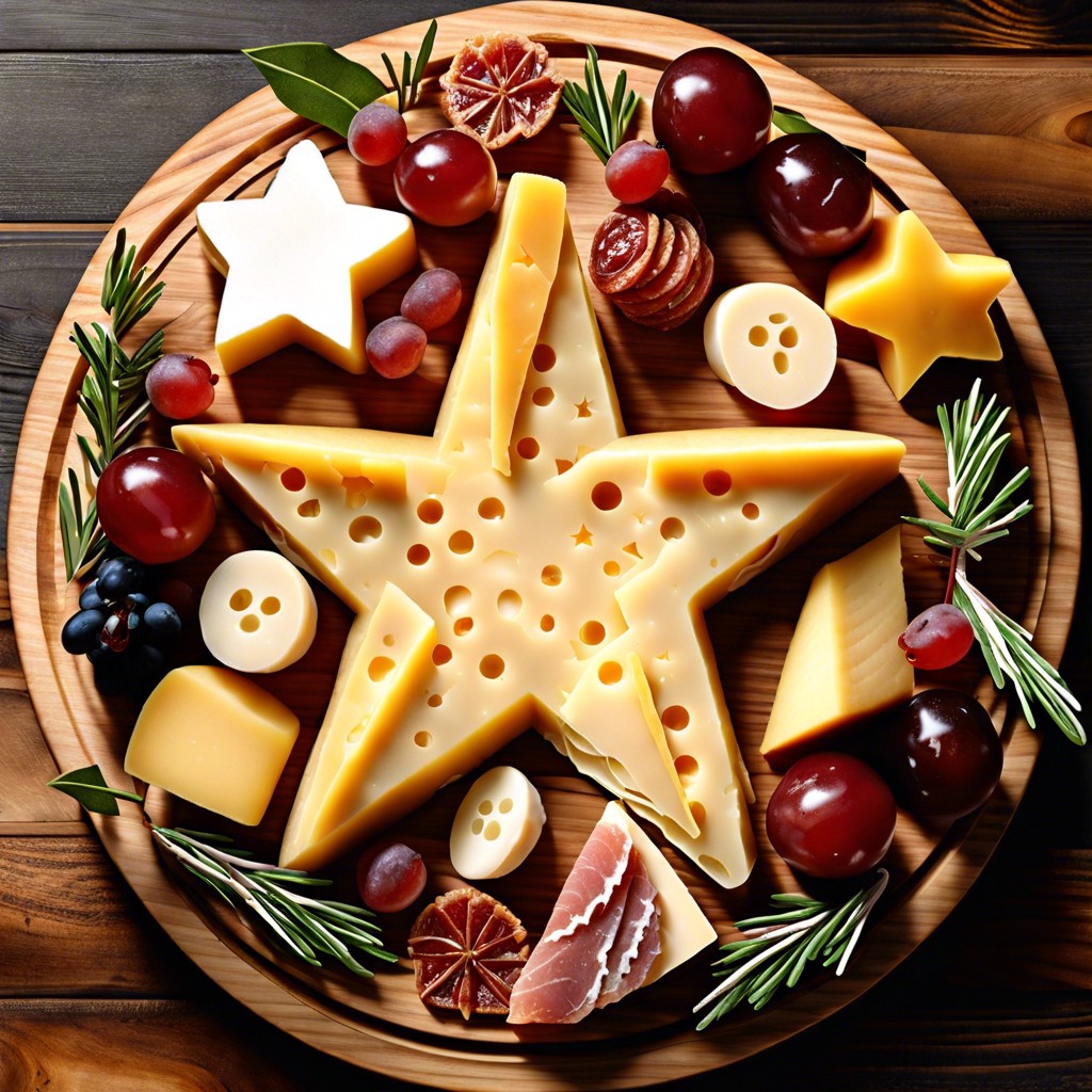 star shaped cheese slices