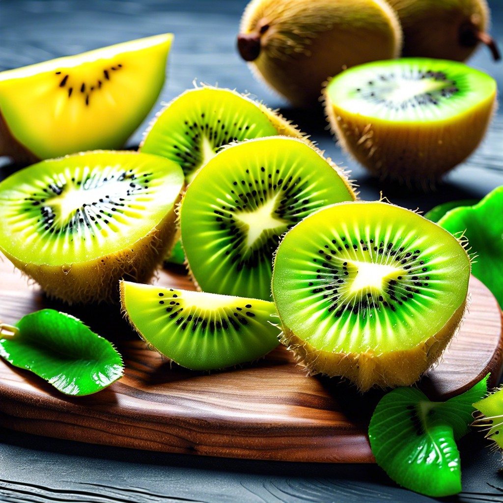 starfruit and kiwi slices