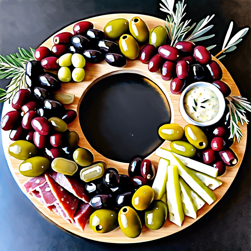 stuffed olives and pickles