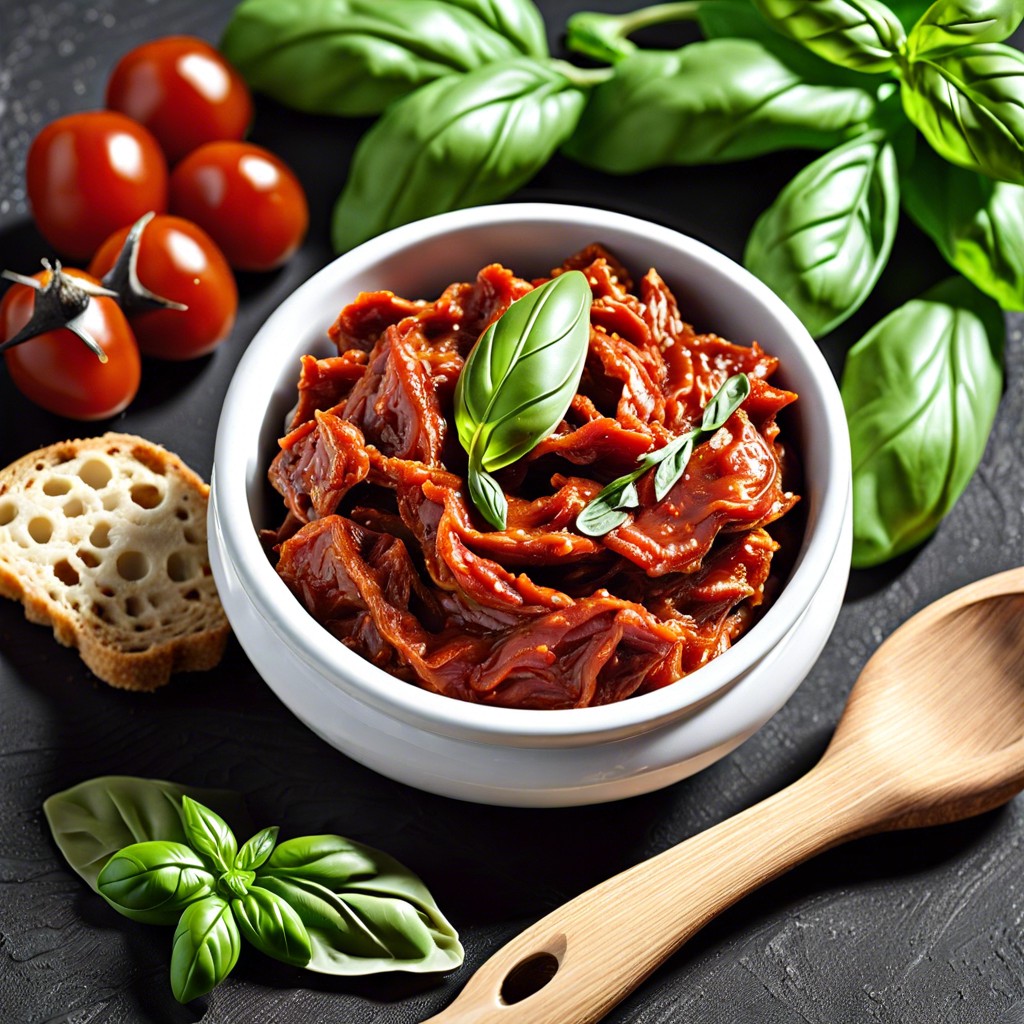 sun dried tomato and basil spread