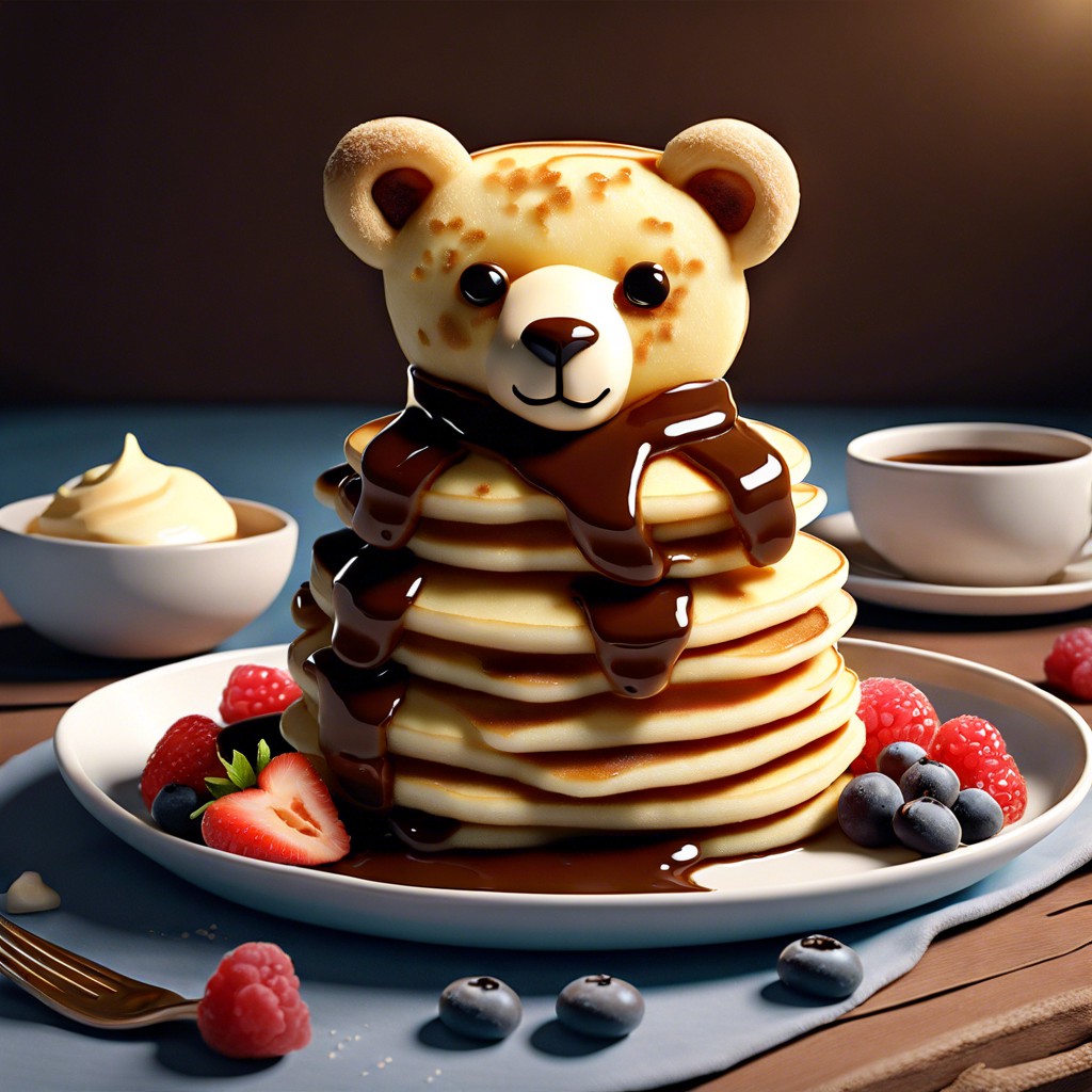 teddy bear pancakes