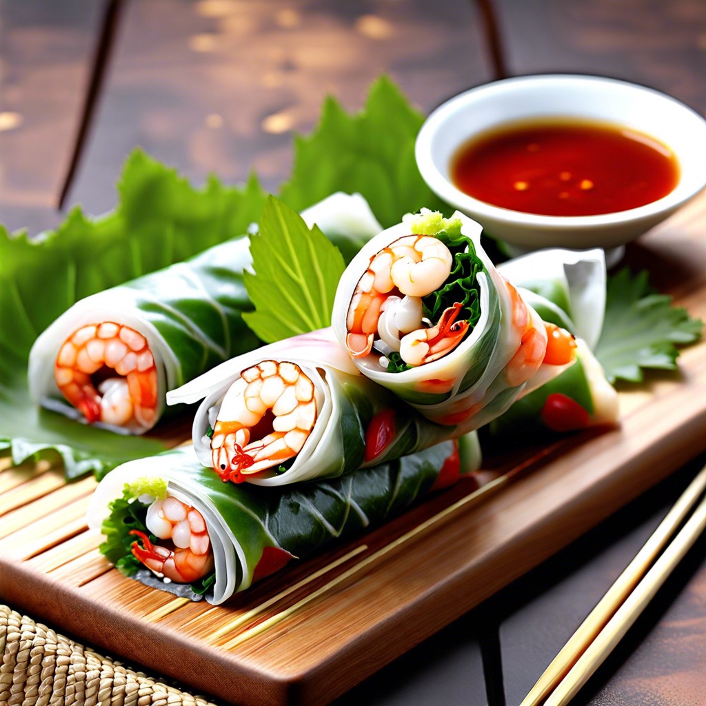 thai shrimp spring rolls