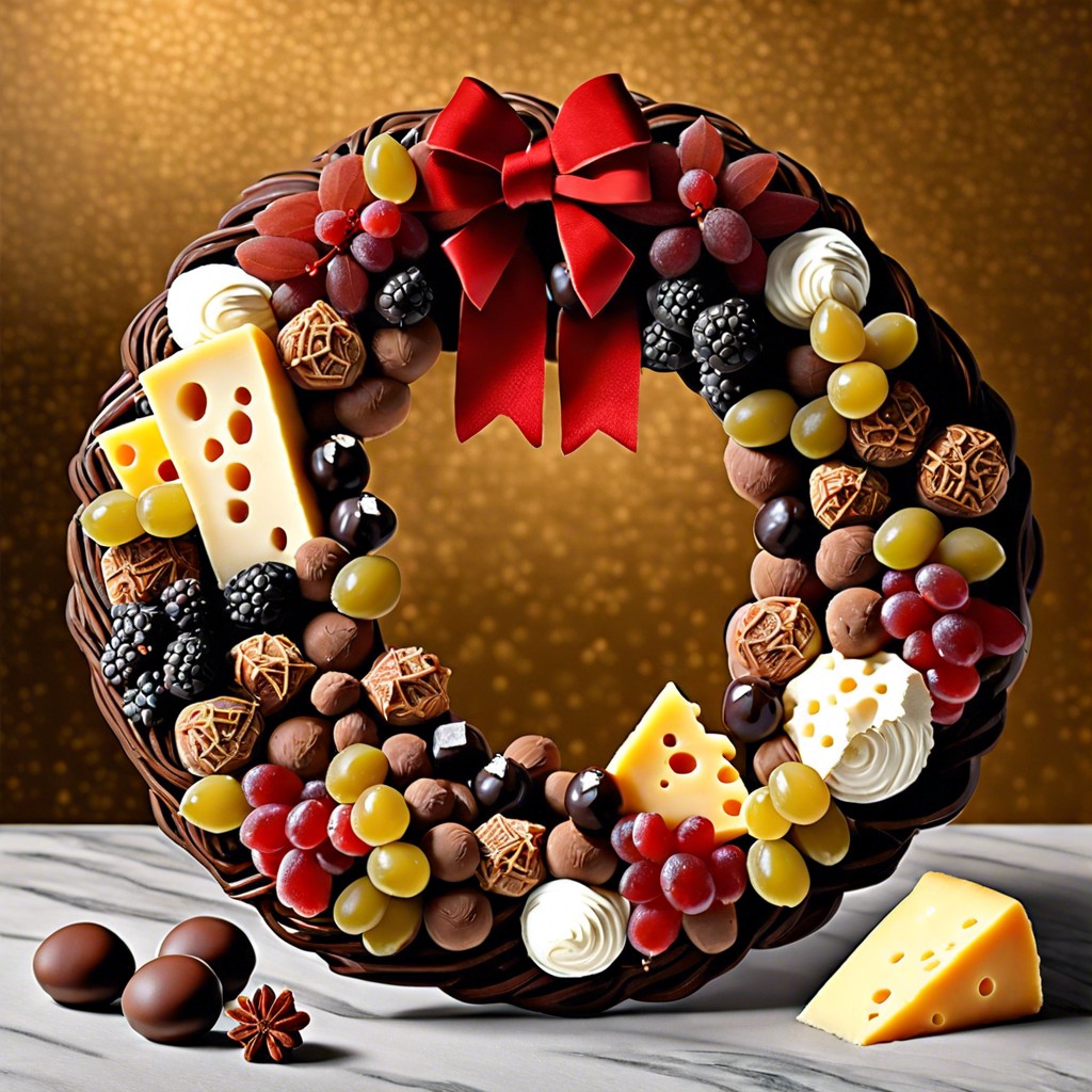 truffle and cheese wreath