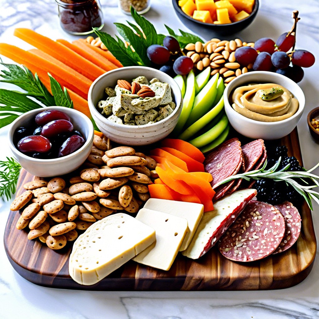 vegan charcuterie board