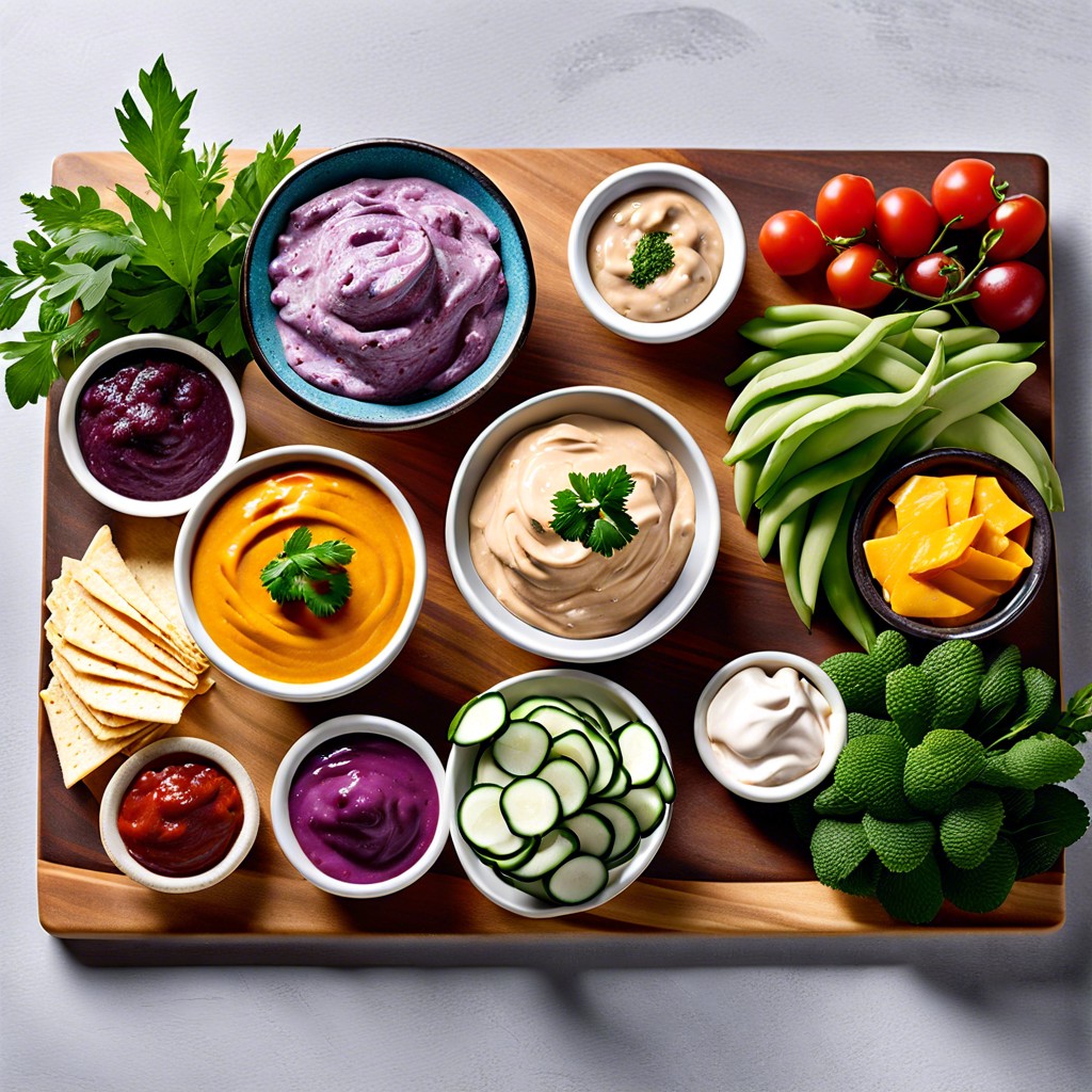 vegan delight dip board