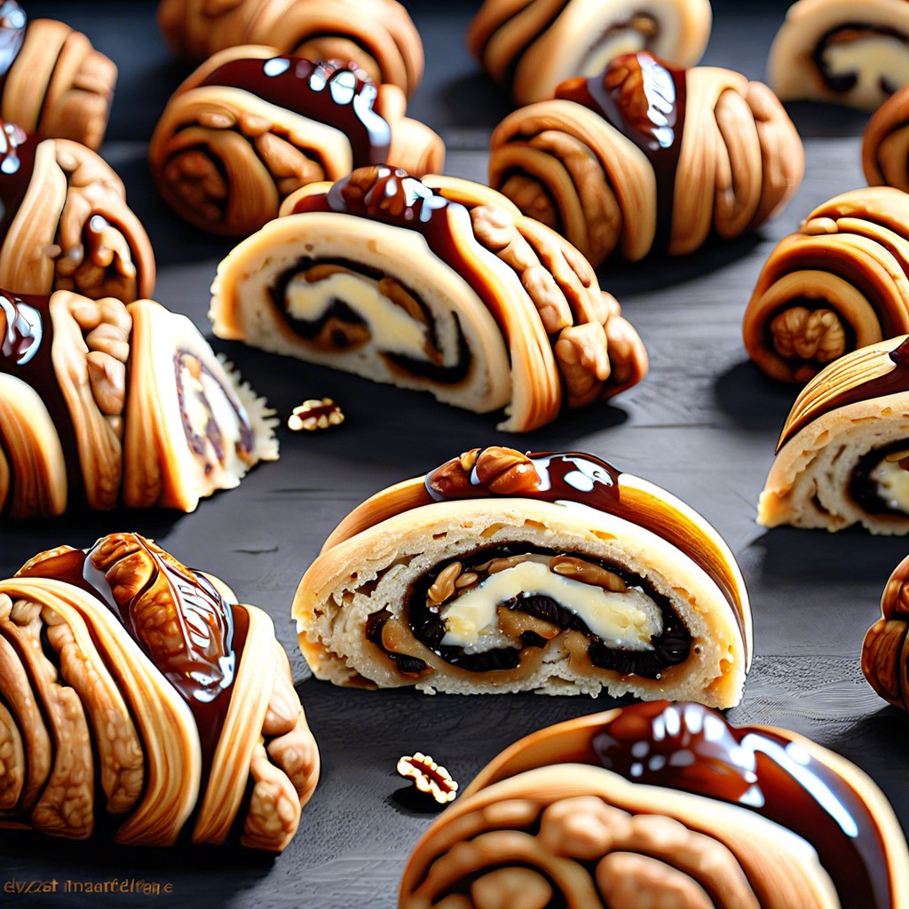 walnut and date rolls