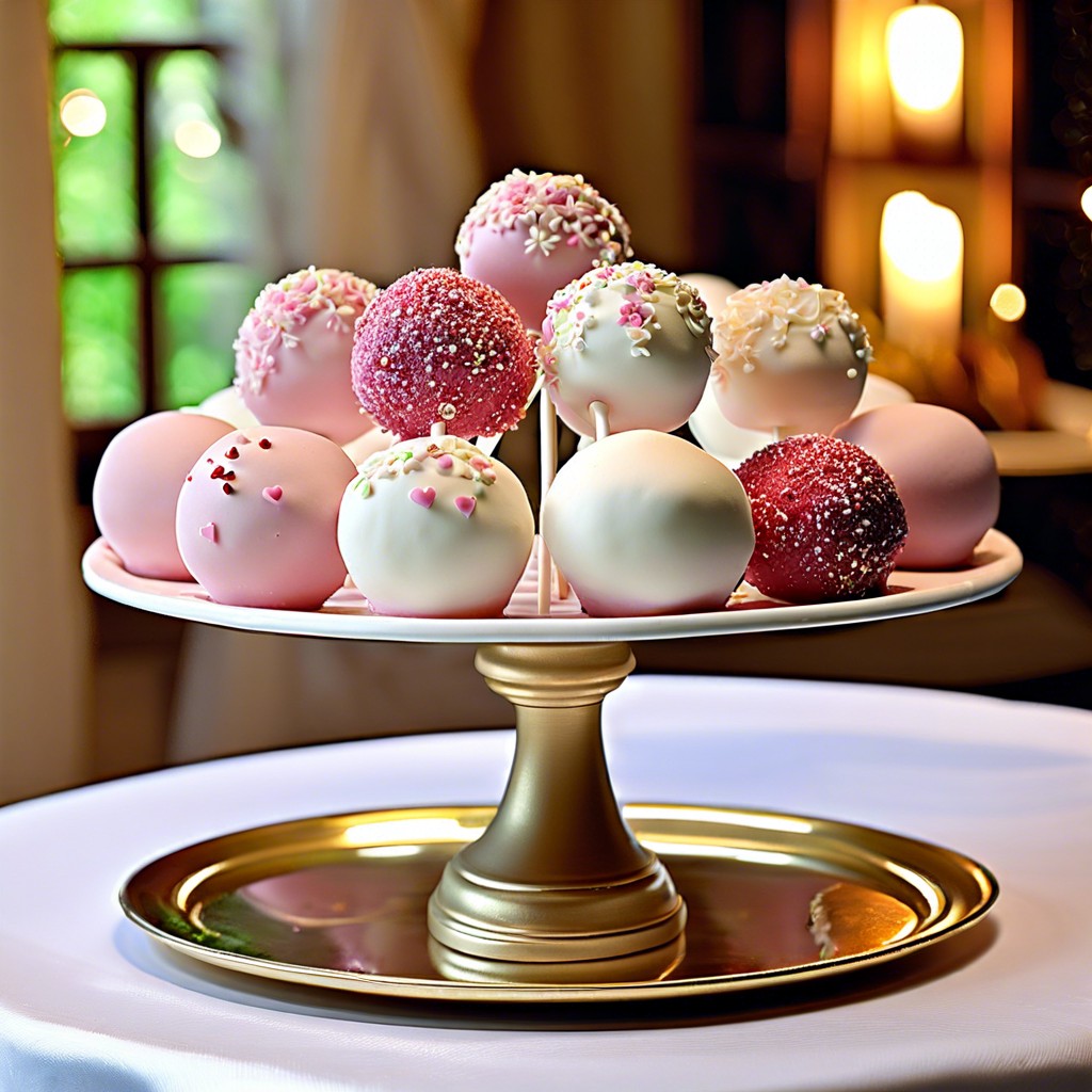 wedding cake pops