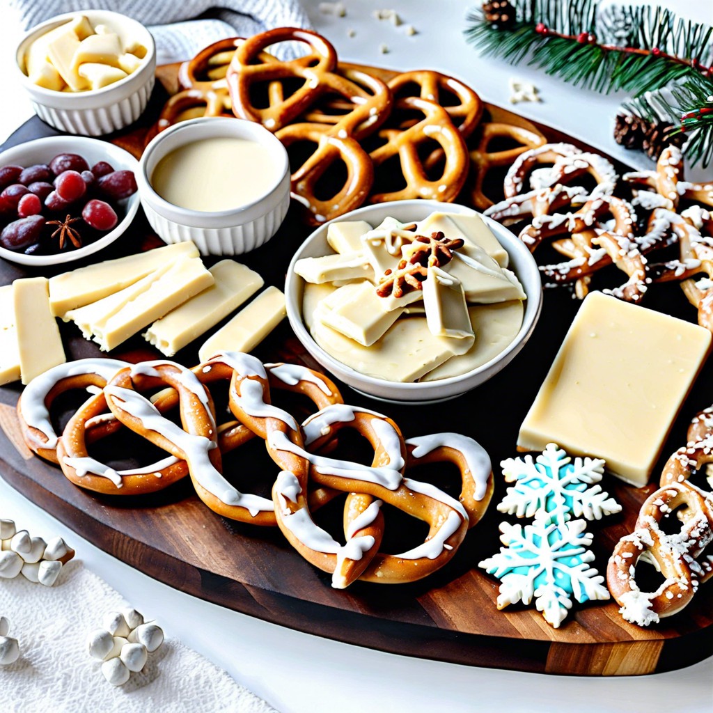 white chocolate pretzels