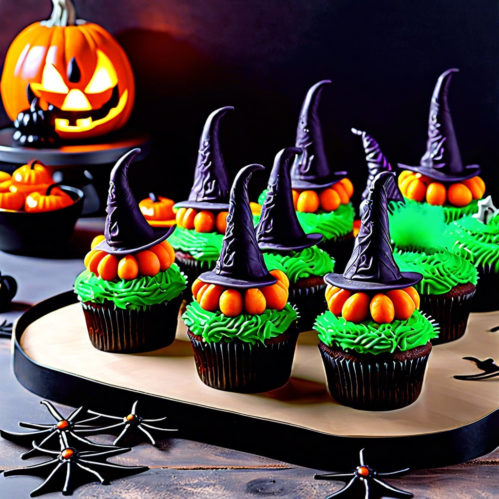 witch hat cupcakes