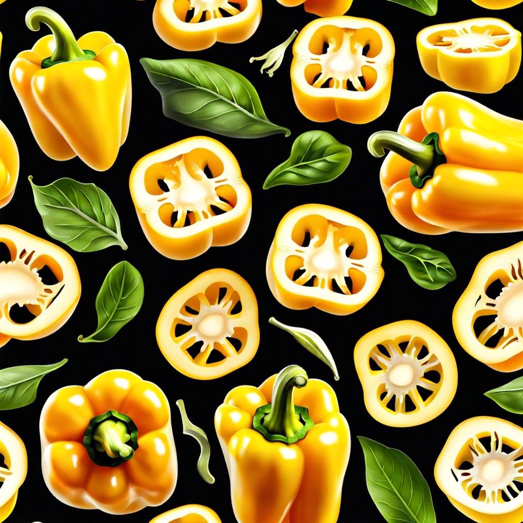 yellow bell pepper slices