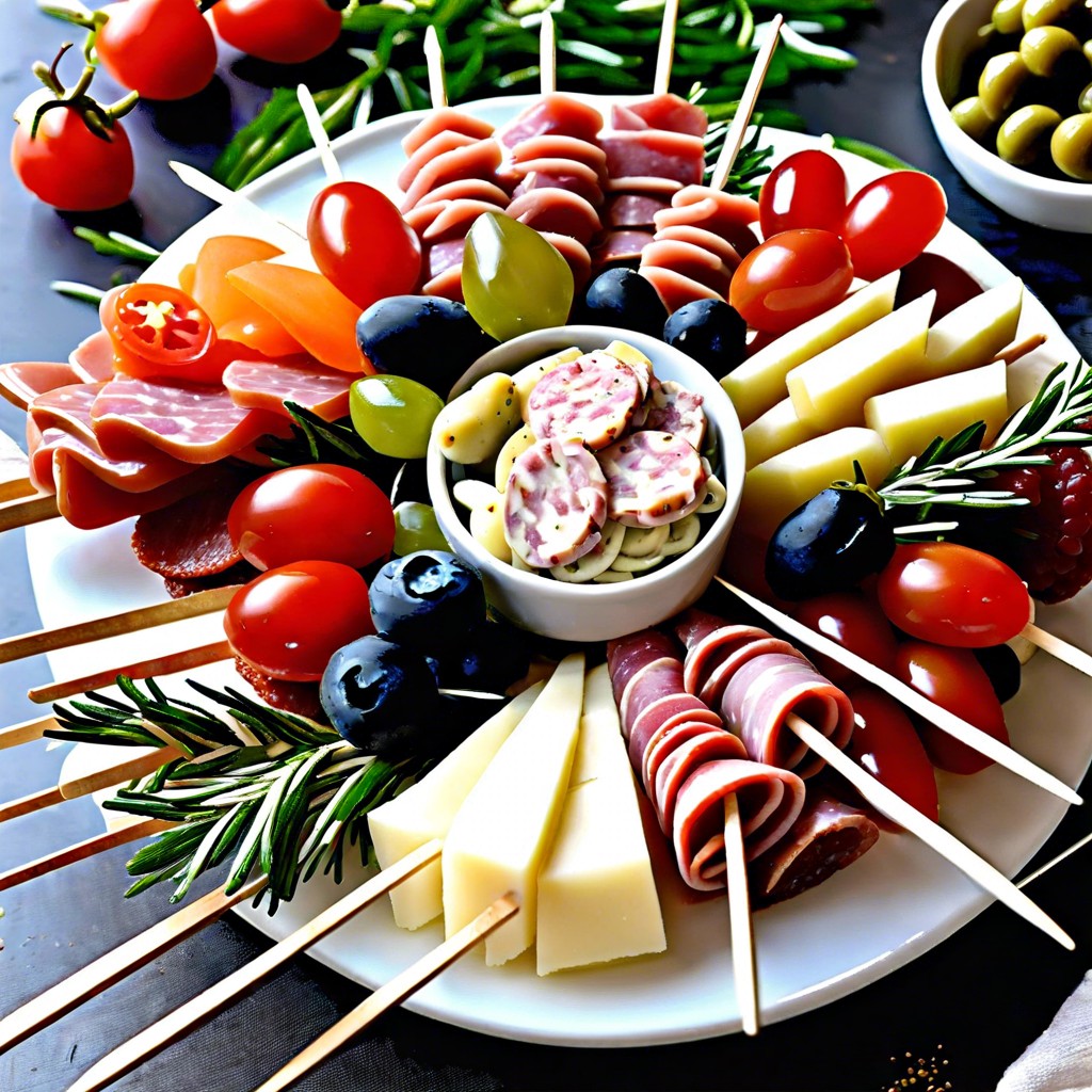 antipasto skewer bouquet