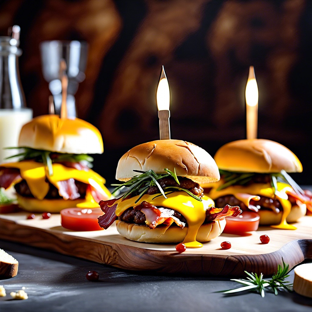 bacon cheeseburger sliders