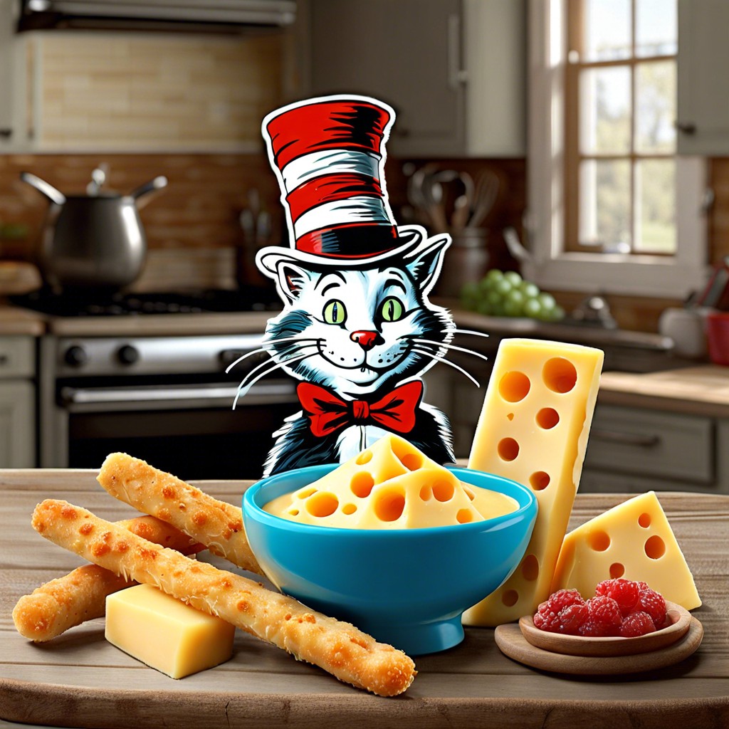 cat in the hat cheese sticks