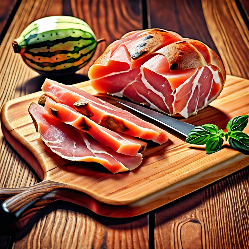 jambon de bayonne with melon