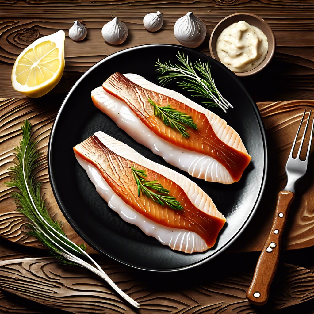 kipper fillets with horseradish