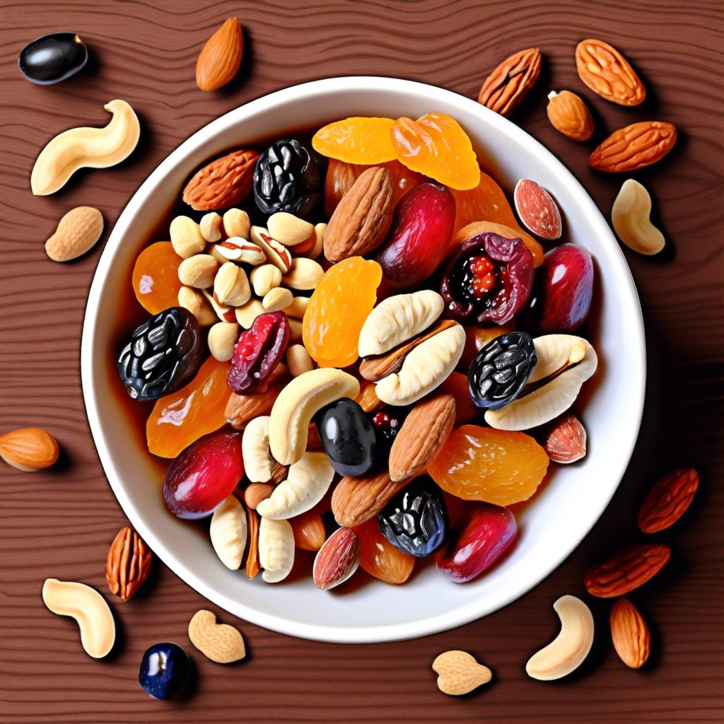 mixed nuts and dried fruit mix