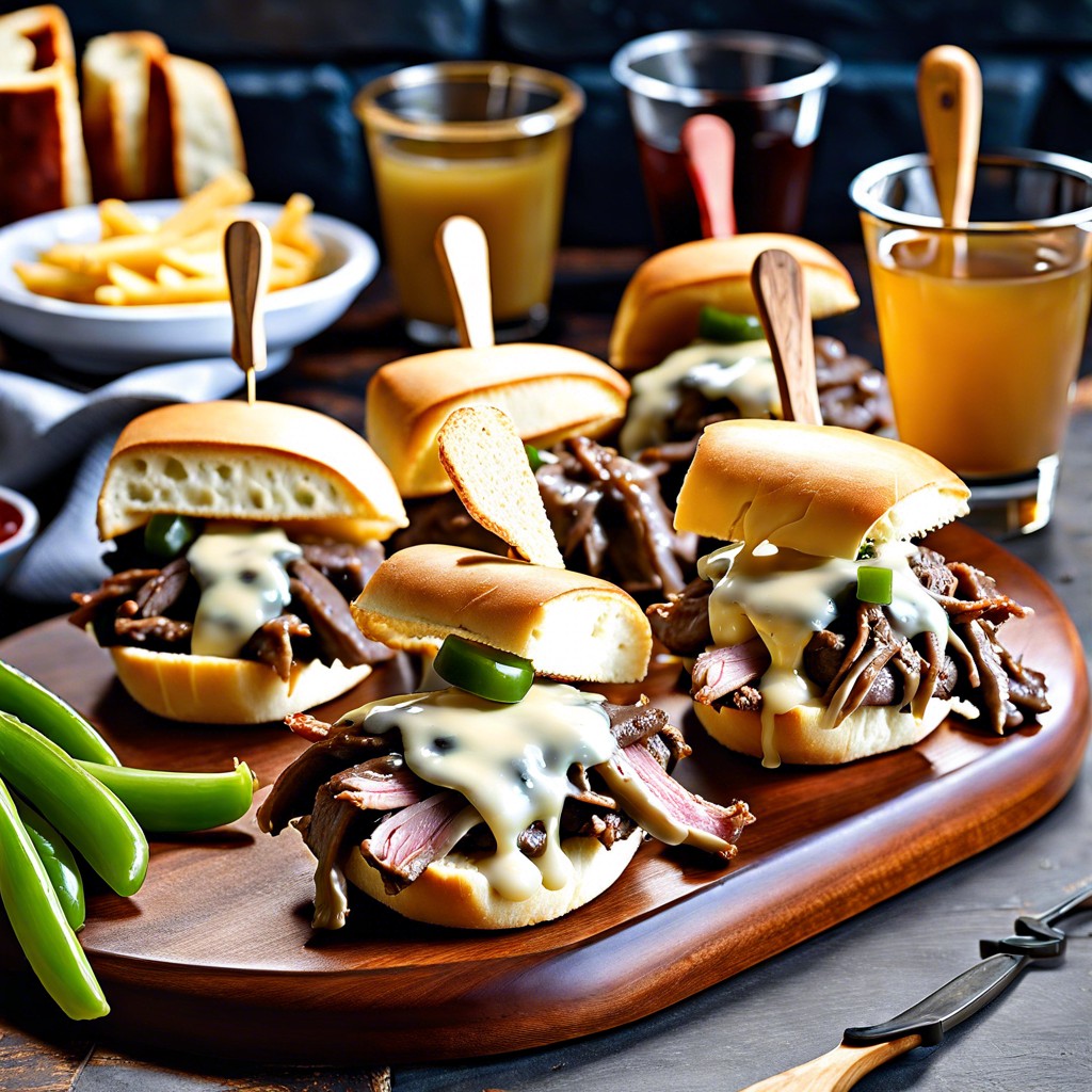 philly cheesesteak sliders