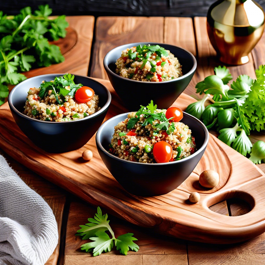 quinoa tabbouleh cups